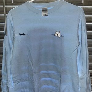 RIPNDIP light blue, long sleeve shirt